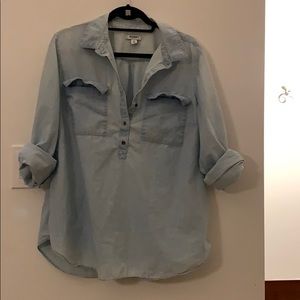 Old Navy Chambray Pullover Shirt